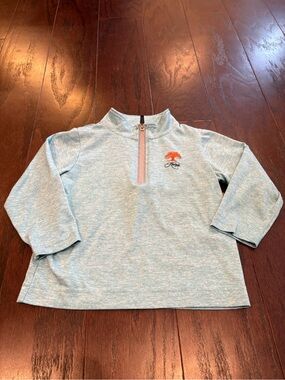 Kiawah Island GARB Toddler Heather Teal Quarter Zip UPF 50+ Size 2T EUC Age 1-2